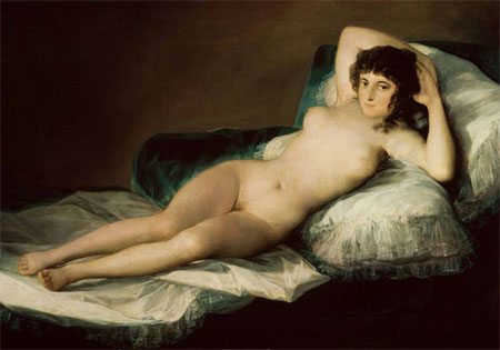 Maja Desnuda <br />by Francisco de Goya